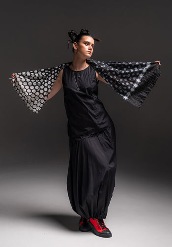 The Levitate Skirt Black Japanese Cotton