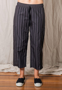 Montage pant grey cotton stripes
