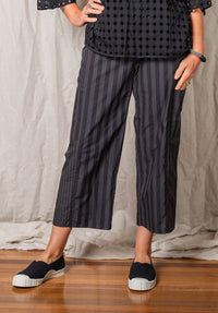 Montage pant grey cotton stripes