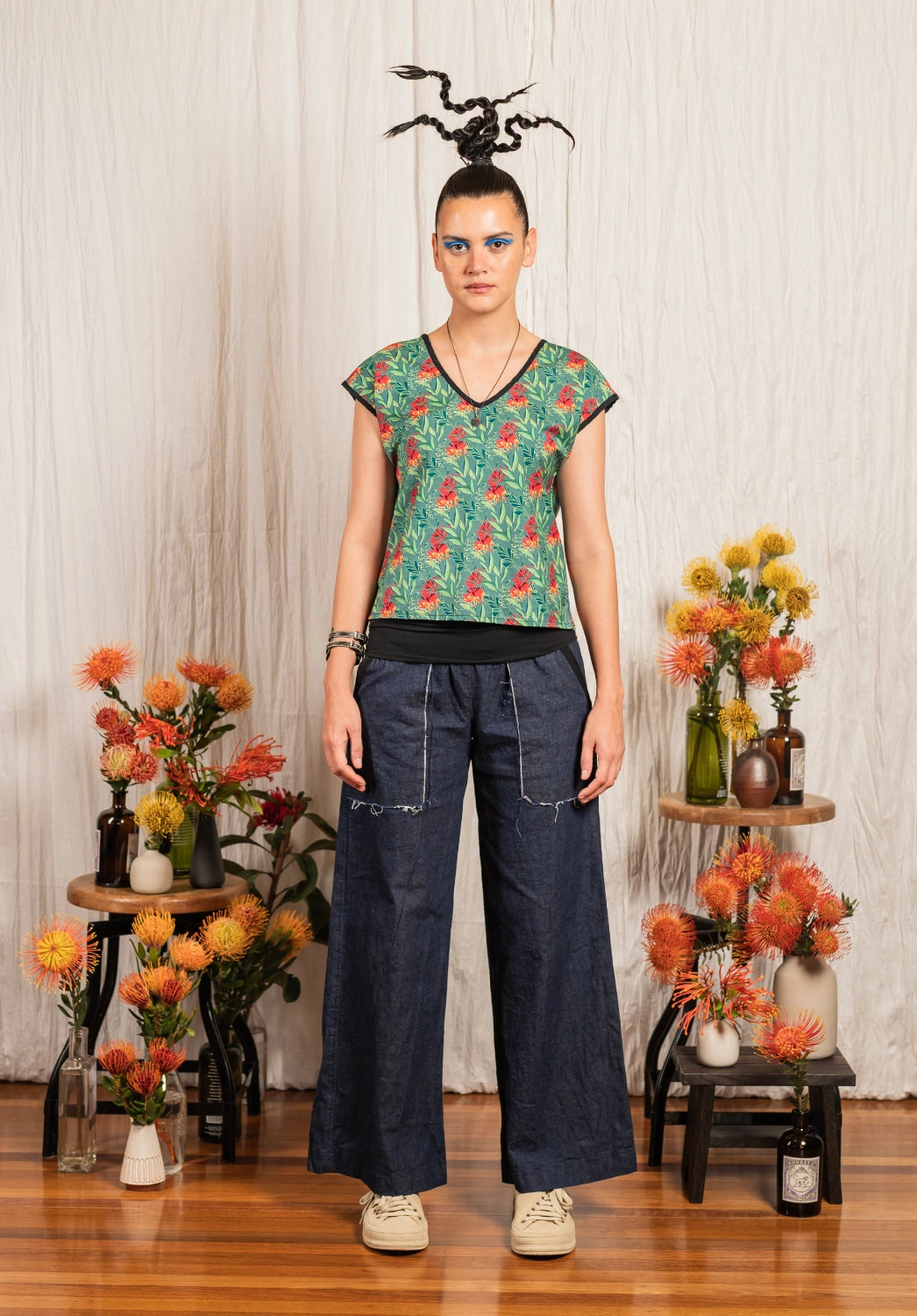 Helen Pant Japanese indigo denim