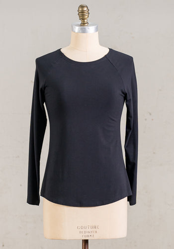 Multitude top black bamboo