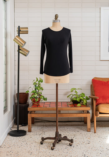 Multitude top black bamboo