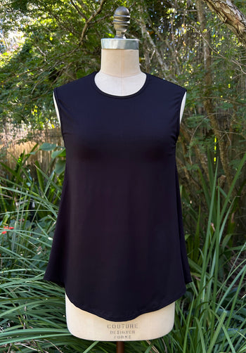 Nancy top black bamboo