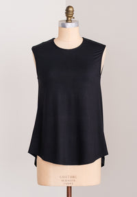 Nancy top black bamboo