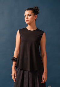 Nancy top black bamboo