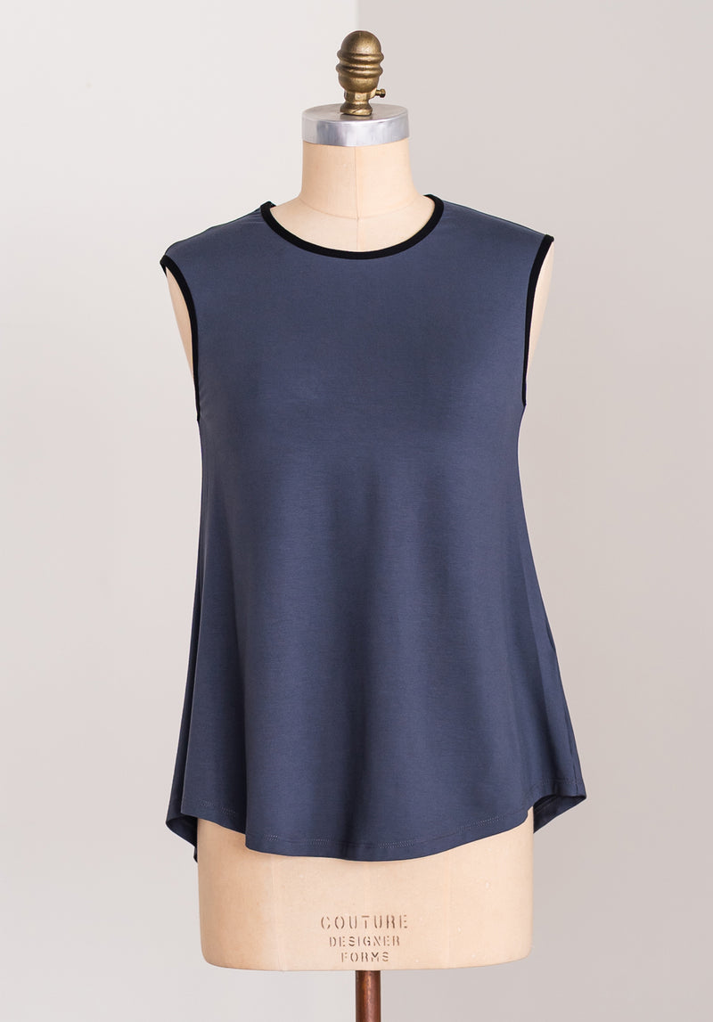 Nancy top charcoal bamboo