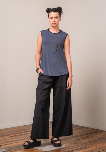 Nancy top charcoal bamboo