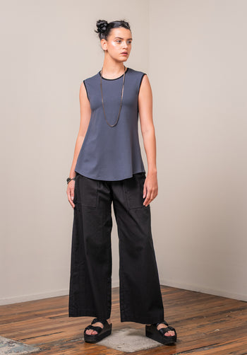 Nancy top charcoal bamboo