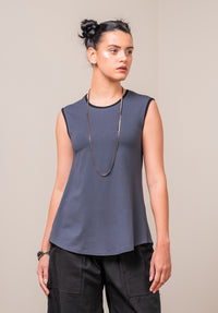 Nancy top charcoal bamboo