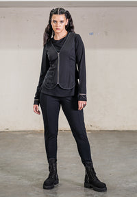 Subtle top black bamboo