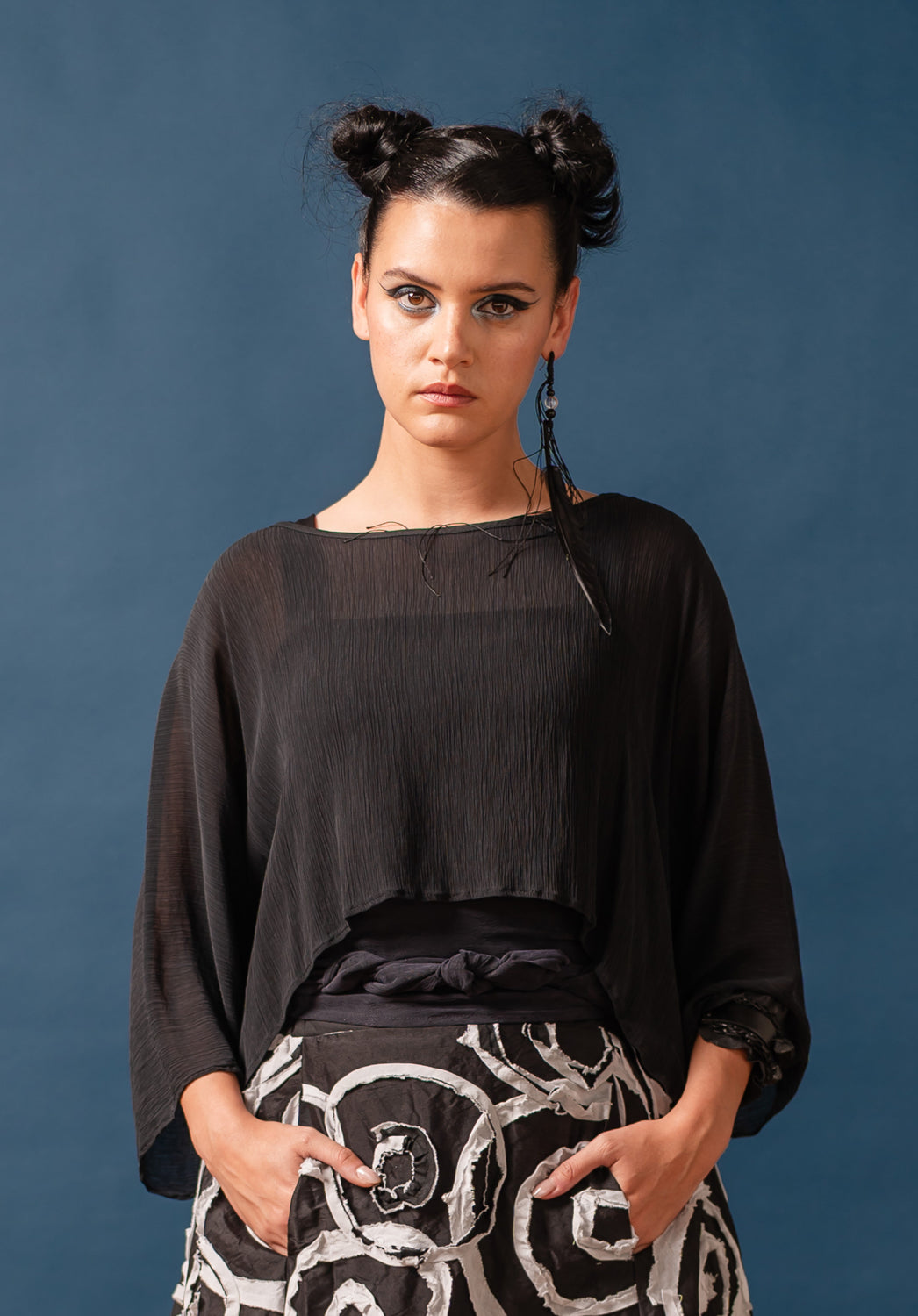 Japanese cupro made into summer tops made for an Australian Summer