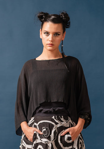 Japanese cupro made into summer tops made for an Australian Summer