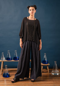 japanese crinkle cupro top, 100% made in Brisbane