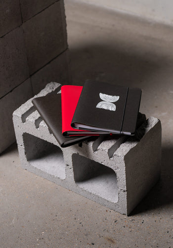 A5 Eco Leather Journal - Red - Blank