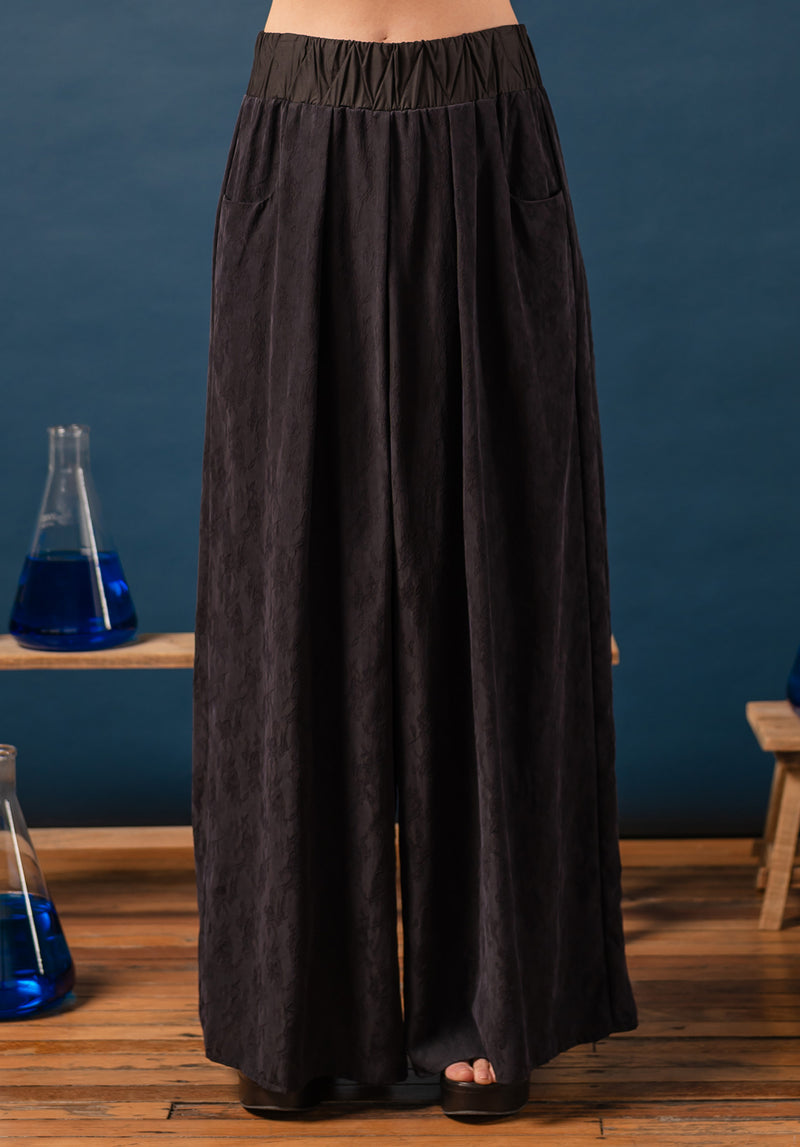 black wide-leg womens pants made in australia