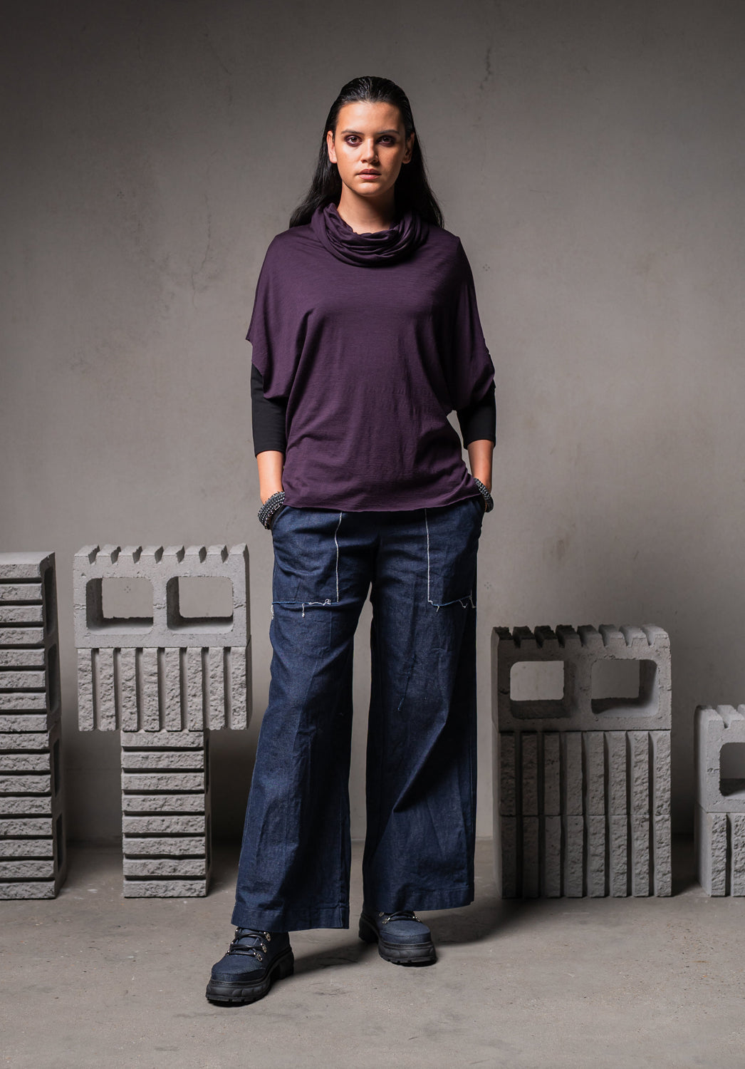 woman clothing store, wide leg pants women