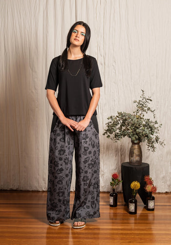 Sprig Pants Scribble Print