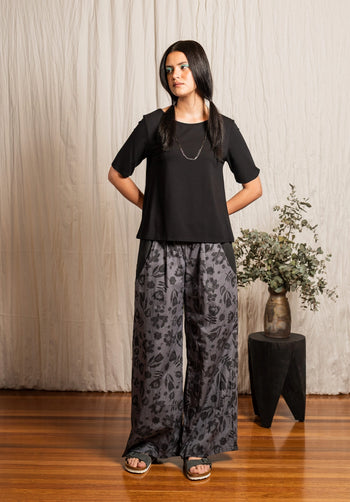 Sprig Pants Scribble Print
