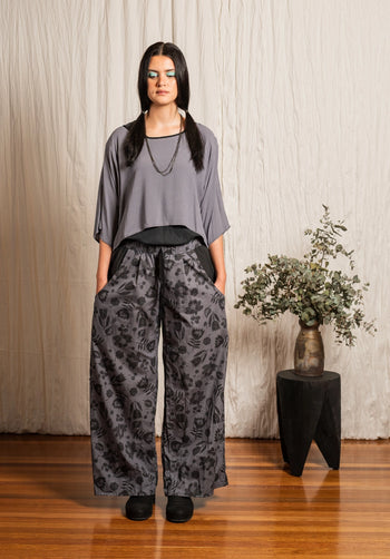 Sprig Pants Scribble Print