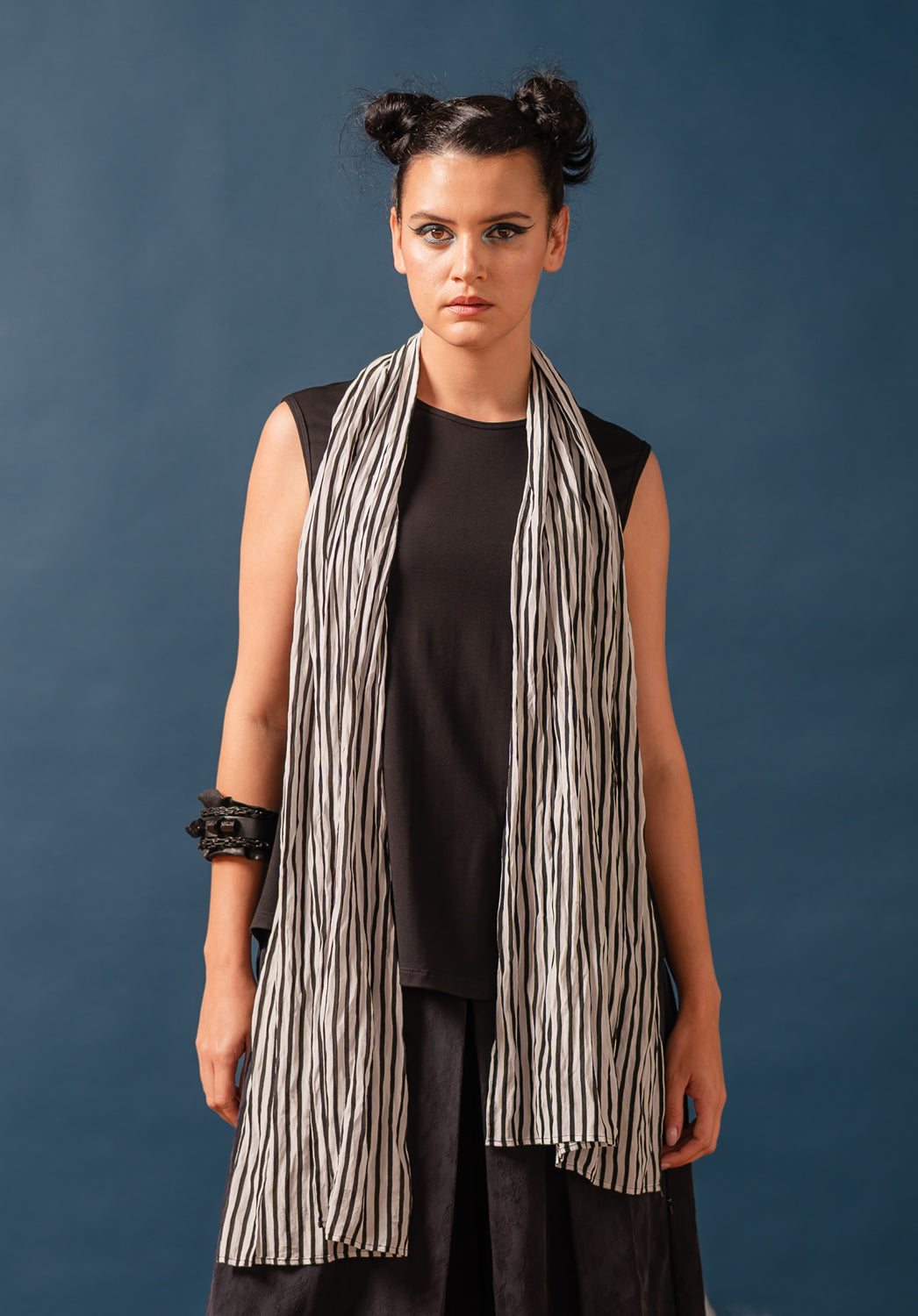 striped silk scarves, ethical clothing made in australia