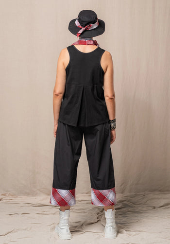 Abby top black organic cotton