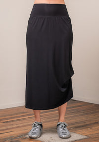 Thea skirt black bamboo