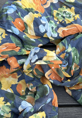 Tutti Scarf Orange/Blue