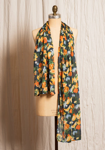 Tutti Scarf Orange/Blue