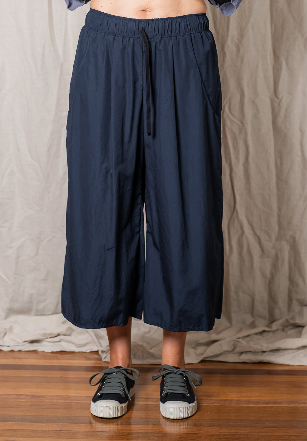 Whisper Culottes Ink Japanese Cotton