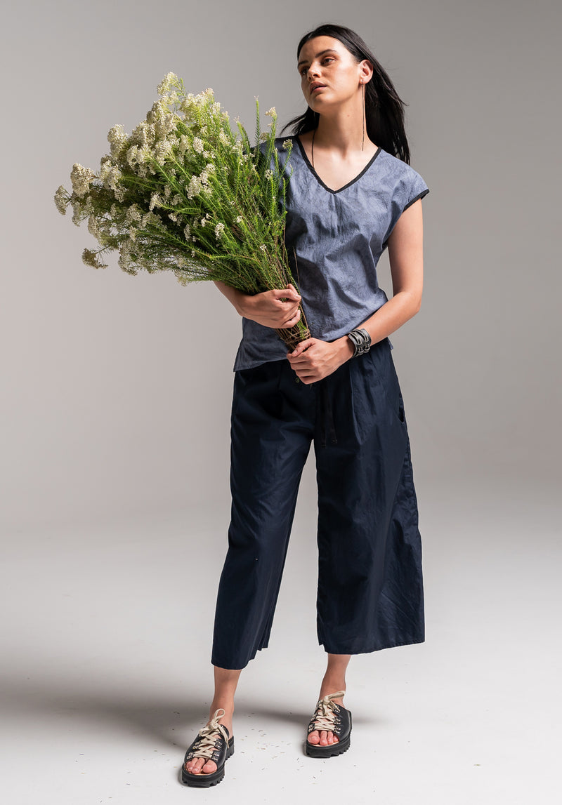 Whisper Culottes Ink Japanese Cotton