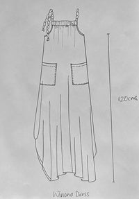 Winona dress indigo