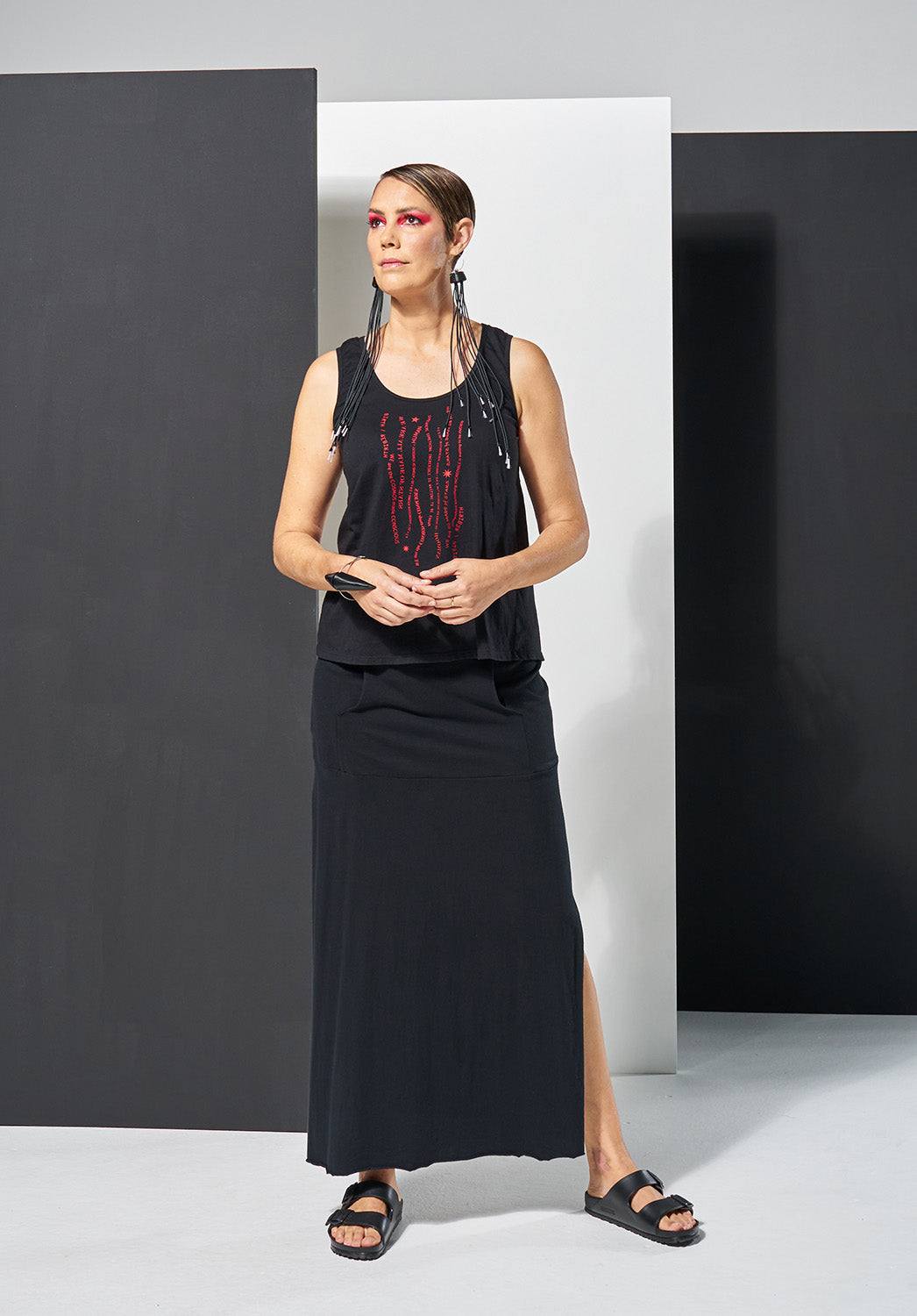 split skirt, bestowed fashion, clothing in australia