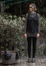sustainable clothing line, ecofriendly black tops, vegan clothing boutique