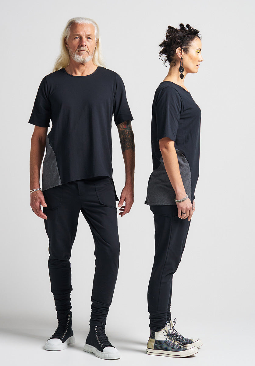 unisex tops, funky black tops, shop tops australia