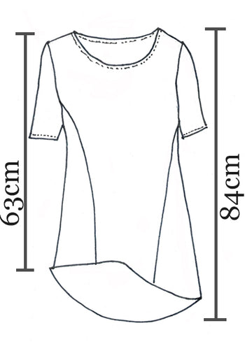 Alana tee black organic cotton