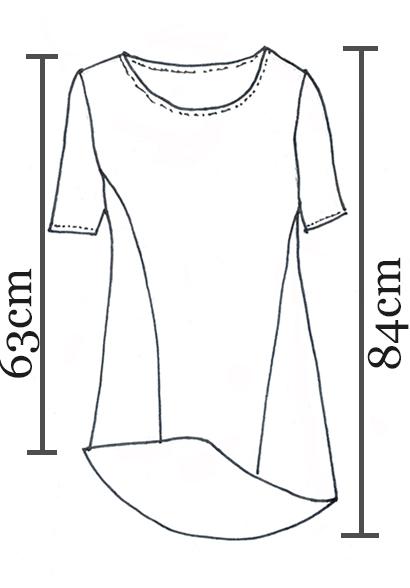 Alana tee indigo organic cotton