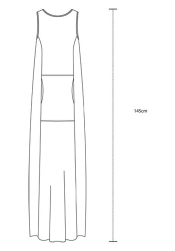 Blythe Maxi dress black organic cotton