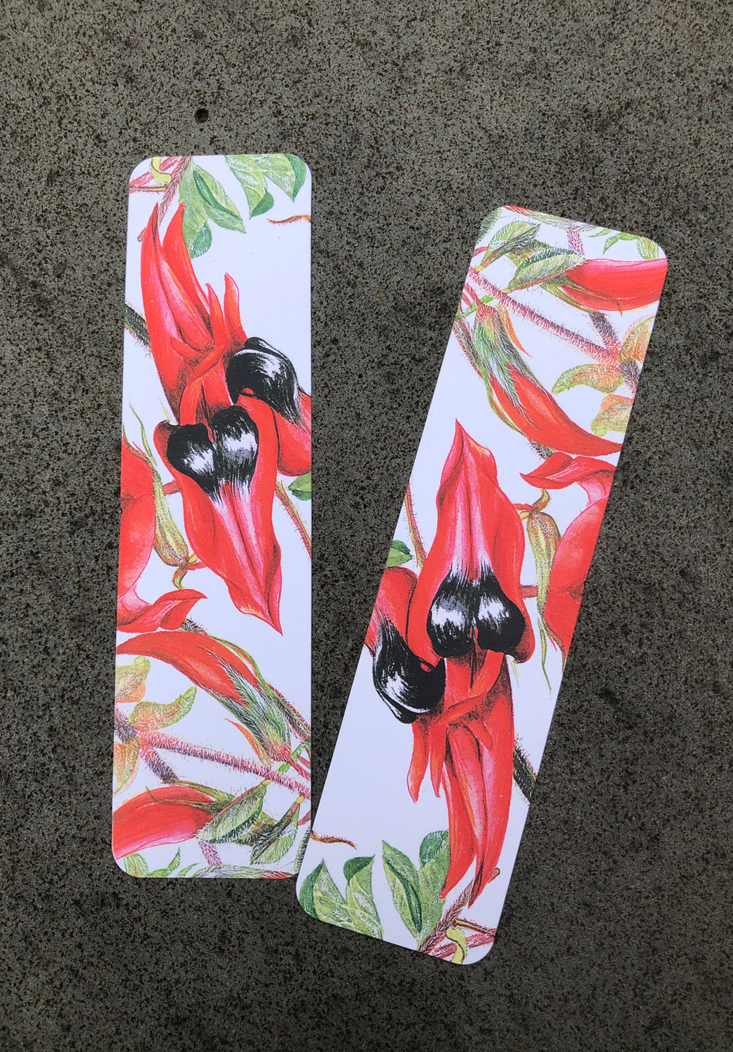 australian native flora, bookmarks made in australia