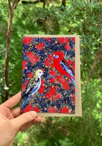 Bottle Brush Party Greeting Card