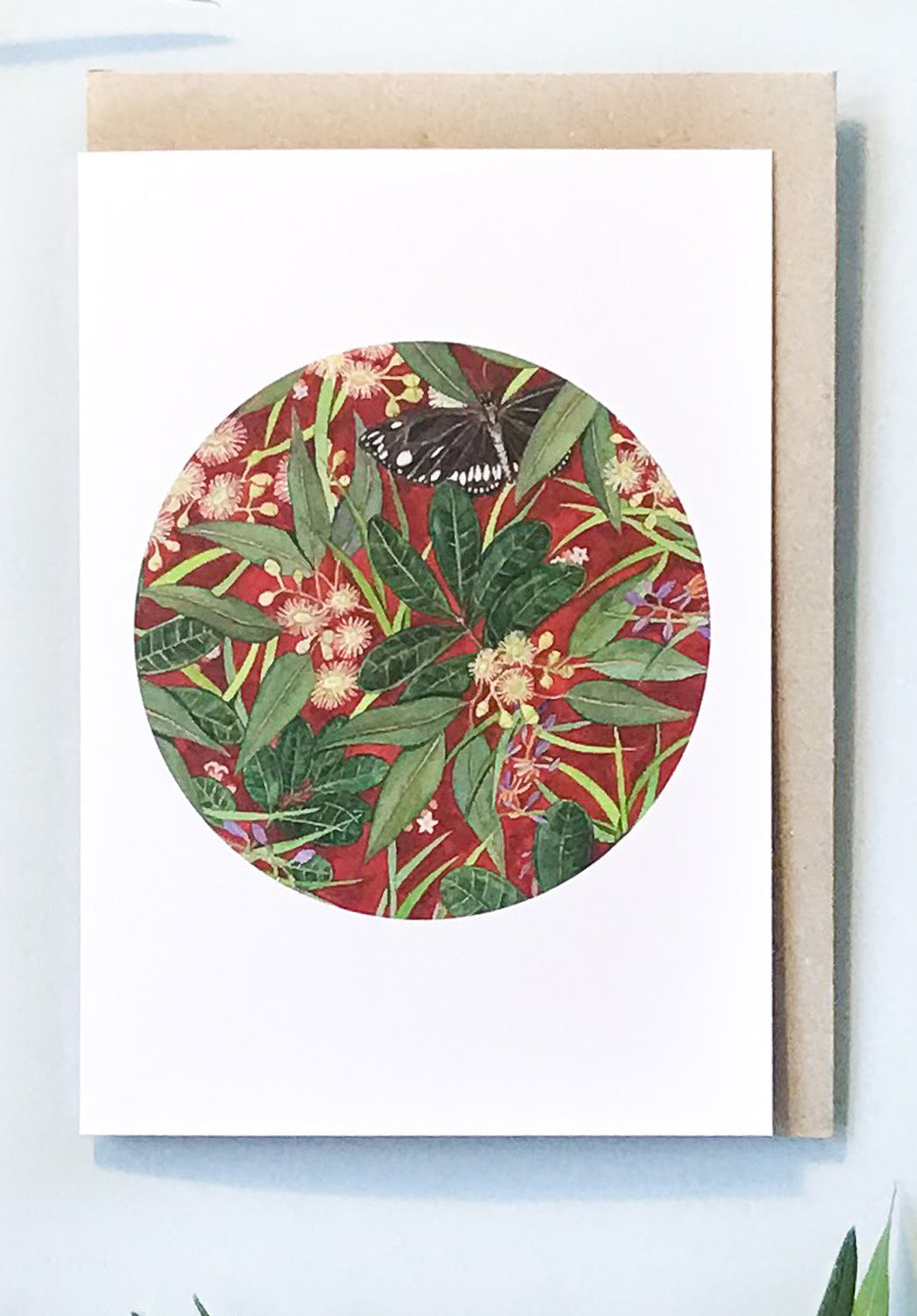 Butterfly in the Eucalyptus Greeting Card