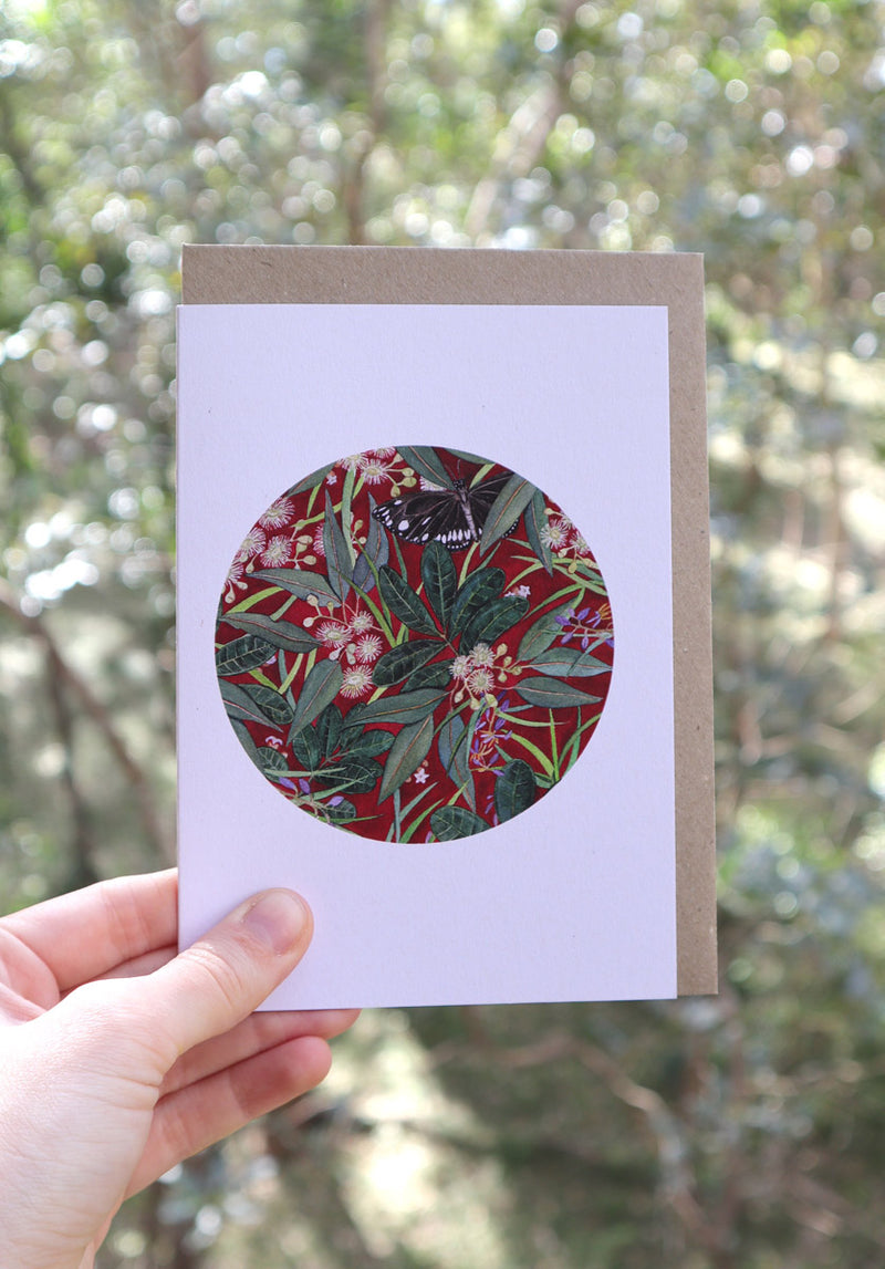 Butterfly in the Eucalyptus Greeting Card