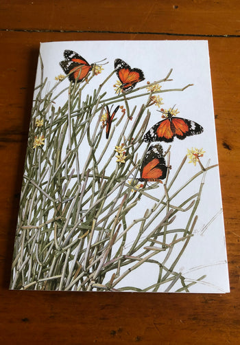 Butterflies - White A6 Greeting Card