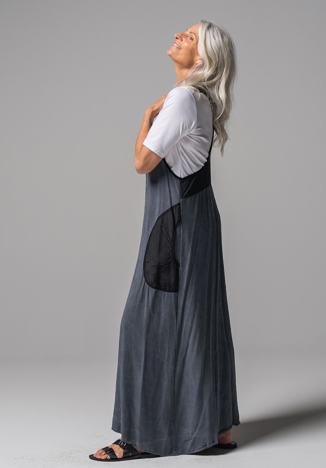 Cast On pinni charcoal tencel eco clothing Australia Sustainable Fashion