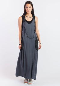 Cast On pinni charcoal tencel
