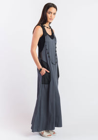 Cast On pinni charcoal tencel