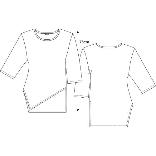 Dana top purple bamboo