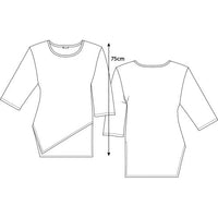 Dana top purple bamboo