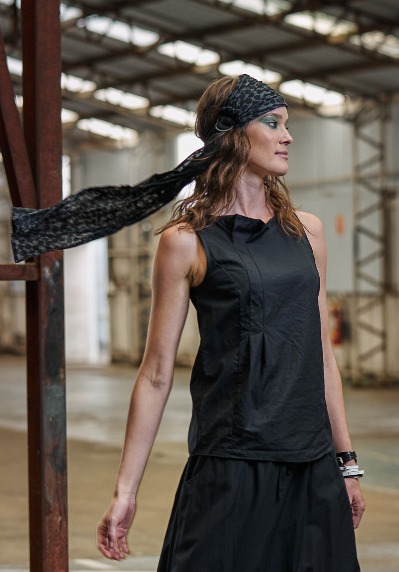 Diverge Black Top Egyptian Cotton Online clothing Boutique Australia
