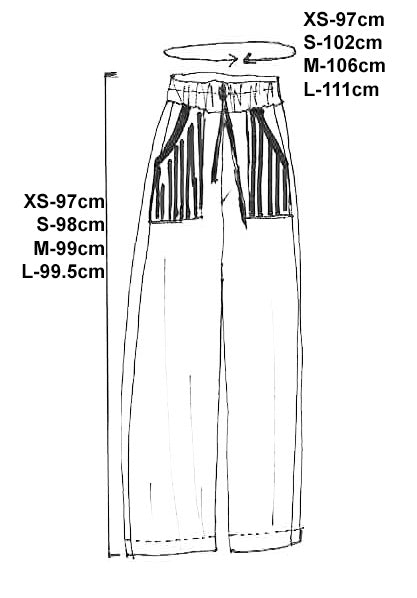 Drift pant indigo cotton sateen