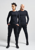organic clothing, sustainable clothes, black cotton tops
